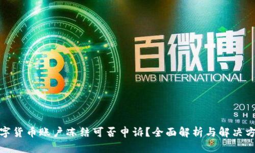 数字货币账户冻结可否申诉？全面解析与解决方案